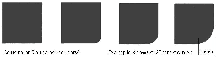 Hearths can be made to order in most shapes