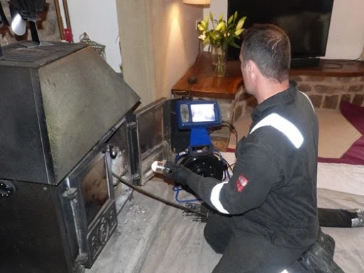 chimney sweep at stove chimney sweep at stove